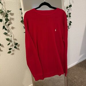 Polo by Ralph Lauren Red Crewneck Sweater